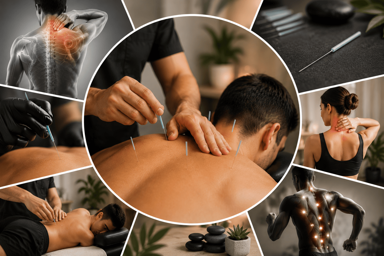 Chiropractor treating a patient at a modern clinic