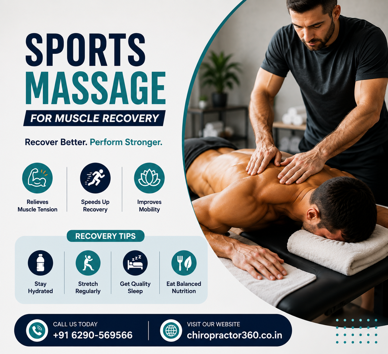 Sport massage therapy for recovery