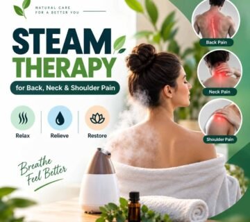 Steam therapy for back pain